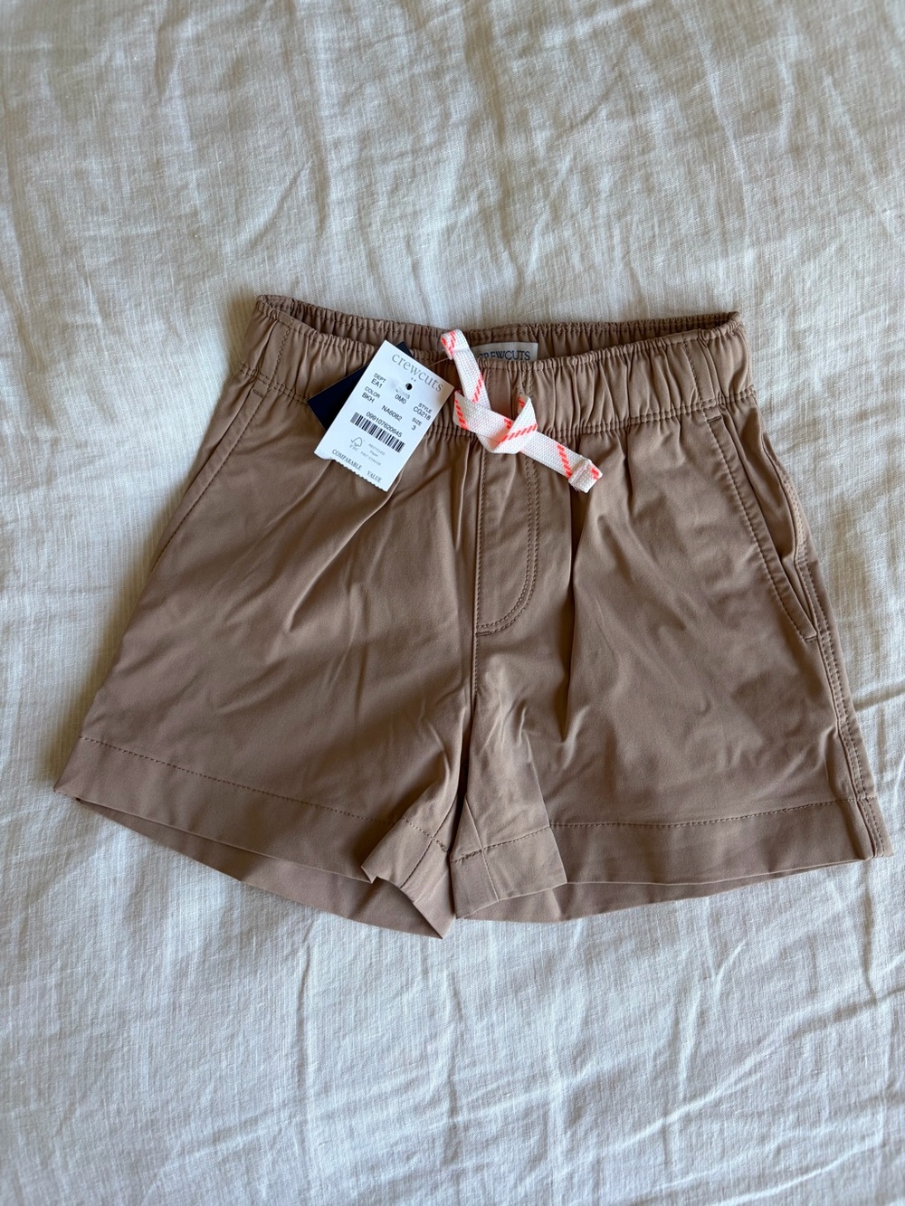 J Crew Crewcuts Performance 3T Khaki Shorts BNWT
